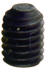 1/2-13 x 1 - Black Finish Heat Treated Alloy Steel - Socket Set Screws - Knurled - Industrial Tool & Supply