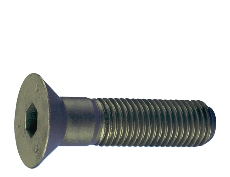 5/16-24 x 1/2 - Black Finish Heat Treated Alloy Steel - Cap Screws - Flat Head - Industrial Tool & Supply
