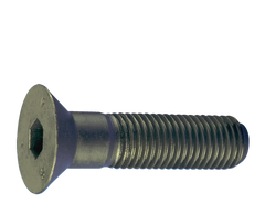 1/2-20 x 1-3/4 - Black Finish Heat Treated Alloy Steel - Cap Screws - Flat Head - Industrial Tool & Supply