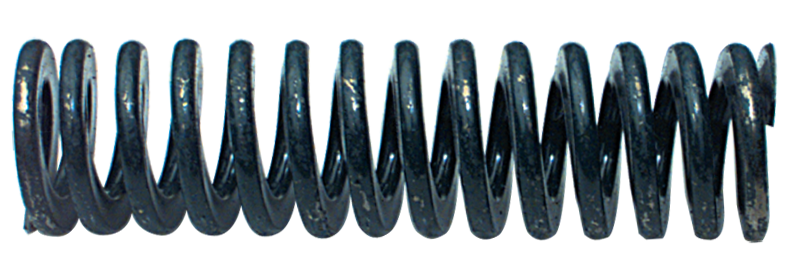 Die Spring - 7/16 x 7/32'' Wire Size, Fits Over Hole Size (2''), Fits Over Stud Size (1''), Solid Height (6-7/8'') - Industrial Tool & Supply
