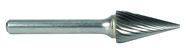 4.8mm EdgeHog Conical Miniature Carbide Bur 16°SM-53M Standard - Industrial Tool & Supply