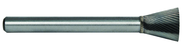 3/16 EdgeHog Back Taper Miniature Carbide Bur 10°SN-53 Std Alt. Diamond(Double) - Industrial Tool & Supply