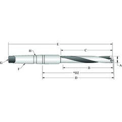 24025H-004IS T-A® Spade Blade Holder - Helical Flute- Series 2.5 - Industrial Tool & Supply