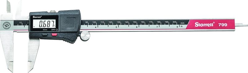 #EC799B-8/200 0 - 8 / 0 - 200mm Electronic Caliper - Industrial Tool & Supply