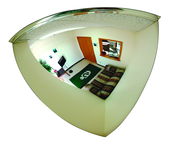 8" Inspection Flat Mirror With Handle & Light - Industrial Tool & Supply
