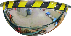 32" Half Dome Mirror-Safety Border - Industrial Tool & Supply