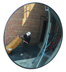 18" Outdoor Convex Glass Mirror Plastic Back With Z Bracket - Industrial Tool & Supply