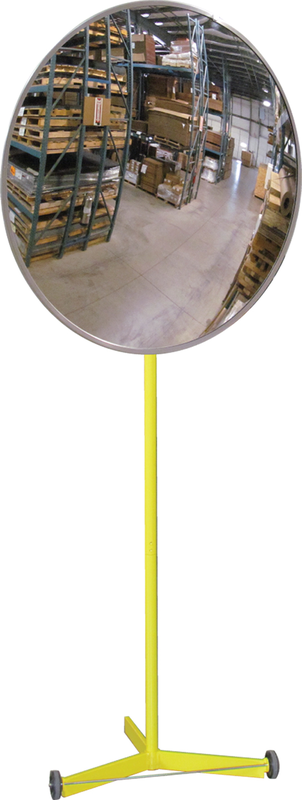30" Convex Mirror With Portable Stand - Industrial Tool & Supply