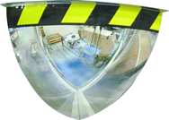 36" Quarter Dome Mirror-Safety Border - Industrial Tool & Supply