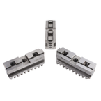 Hard Master Jaws for Scroll Chuck 8" 3-Jaw 3 Pc Set - Industrial Tool & Supply