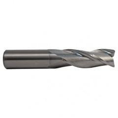 9/32 TuffCut Stub Length Center Cutting 3 Fl End Mill TiCN Coated - Industrial Tool & Supply