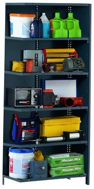 48 x 12 x 85'' (6 Shelves) - Closed Style Add-On Shelving Unit - Industrial Tool & Supply