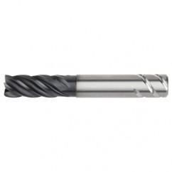5/8x5/8x1-1/4x2-1/4x4 .030R 5FL Carbide End Mill-Round Shank-AlTiN - Industrial Tool & Supply