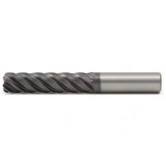 3/4x3/4x3x6 .030R 5FL Carbide End Mill-Round Shank-AlTiN - Industrial Tool & Supply