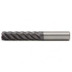 5/8x5/8x2-1/2x5-1/4 .015R 5FL Carbide End Mill-Round Shank-AlTiN - Industrial Tool & Supply