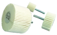 3 x 2 x 1/4" - MED - Felt Polishing Flap Wheel - Industrial Tool & Supply