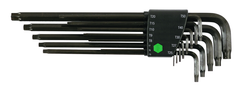 13 Piece - T5; T6; T7; T8; T9; T10; T15; T20; T25; T27; T30; T40; T50 - Torx Long Arm L-Key Set - Industrial Tool & Supply