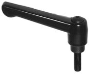 70710, Clamp Lever Size 5 Zinc Classic Style with Steel Stud Insert 5/8-11 x 2.36, Screw and Spring - Industrial Tool & Supply