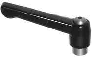 70728, Clamp Lever Size 5 Zinc Classic Style with Steel Insert, Screw and Spring tapped 1/2-13 - Industrial Tool & Supply