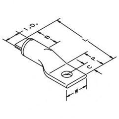40073 ALUMINUM ONE HOLE LUG - Industrial Tool & Supply