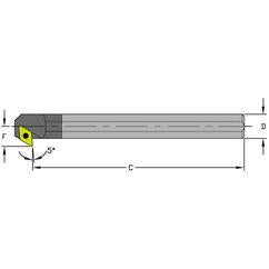 E12S SDXCL3 Solid Carbide Boring Bar w/Coolant - Industrial Tool & Supply