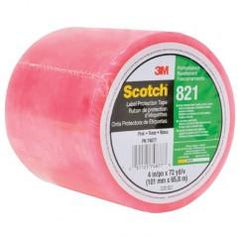 List 821 4" x 72 yds Labelgard Film Tape - Pink - Industrial Tool & Supply