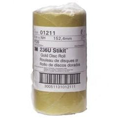 6 - P120 Grit - 216U Disc Roll - Industrial Tool & Supply